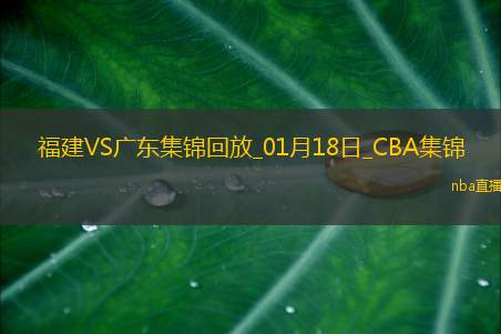 01月18日CBA常规赛福建-广东精彩镜头